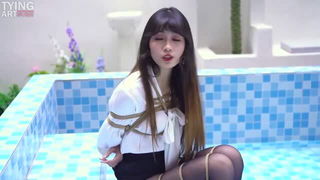 Asian rope bondage stockings BDSM sex video