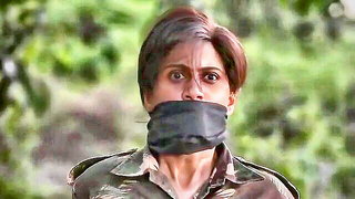 Indian cop gagged in camo BDSM sex video