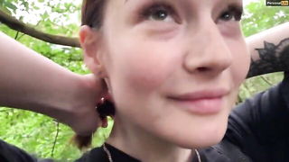 Redhead forest blowjob facial hardcore BDSM movie