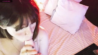 March Foxie anime blowjob closeup porn video online
