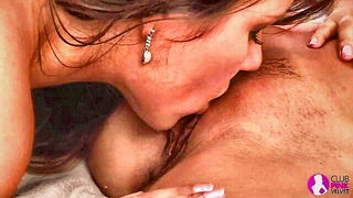 Brunette lesbian bedroom lust BDSM style sex video