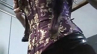 Goth mistress cowgirl big tits BDSM porn video
