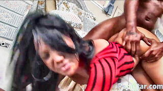 Kapri Styles bent over pounding hardcore BDSM movie