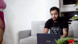 Calipso seduces young employee porn video online