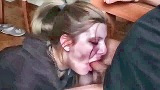 Amateur MILF deep throats big cock BDSM porn movie