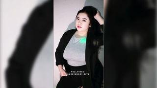Indonesian babe bound for gangbang BDSM style sex video