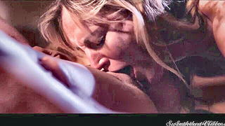 Blonde babe fingering lesbian softcore BDSM porn movie