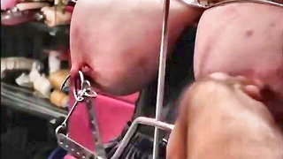 Brutal nipple piercing tit torture BDSM porn video