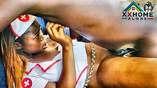 Black nurse blowjob closeup porn video online