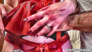 Redhead mistress anal sex with handjob BDSM porn video