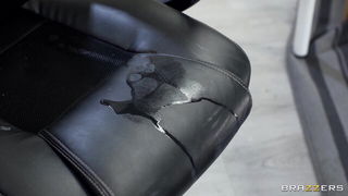 Angel gets spanked in office BDSM style sex video