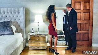 Demi Sutra Christmas bedroom tease BDSM porn video
