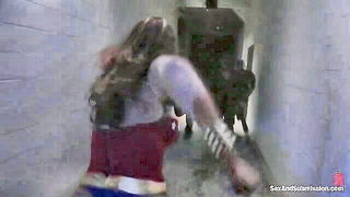 Americana captured in red corset porn video online