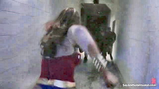Americana captured in red corset porn video online