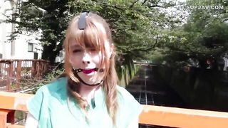 Freckled JAV bondage outdoor roughsex BDSM porn movie