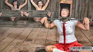 Nyssa Nevers humiliates slaves in bondage xxx video