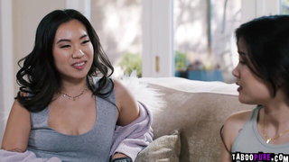 Kimmy Kimm and Lulu Chu BDSM threesome hardcore BDSM movie