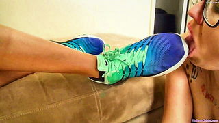 Mistress Val sneaker worship femdom BDSM style sex video