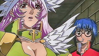 BDSM hentai: Female warrior dominates blue-haired slave in cage hardcore BDSM movie