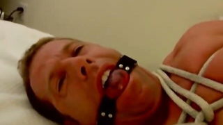 Hung Derek Pain bound gagged BDSM porn video