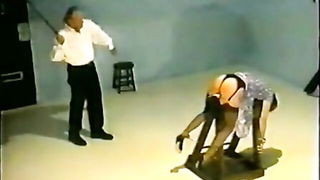 Whipped submissive bent over restraints BDSM porn movie