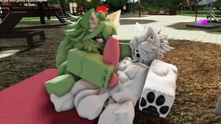 Roblox green furry blowjob outdoors porn video online