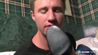 Blonde pickup bathroom rough sex fetish porn video