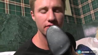 Blonde pickup bathroom rough sex fetish porn video