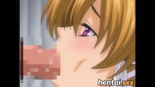 Blonde anime girl blowjob hentai hardcore BDSM movie