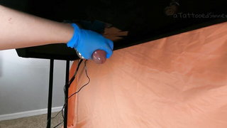 Milking table ball stretching orgasm BDSM style sex video