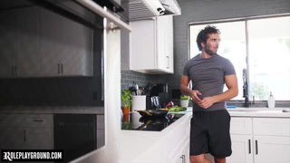 Sophia Locke kitchen hard fuck BDSM sex video