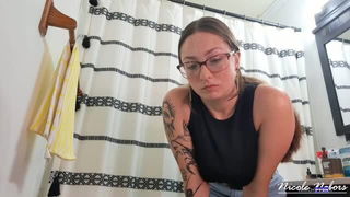 Nicole Nabors bathroom tease BDSM porn movie